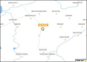 map of Osova