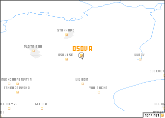 map of Osova