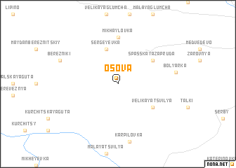 map of Osova