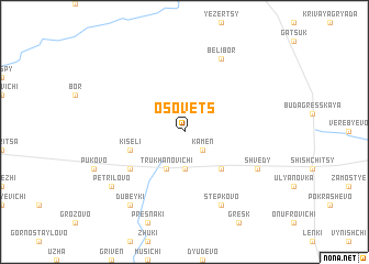 map of Osovets