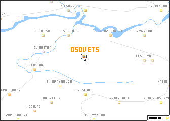 map of Osovets