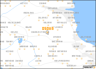 map of Osowa