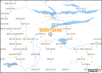 map of Osowy Grąd