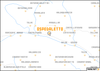 map of Ospedaletto