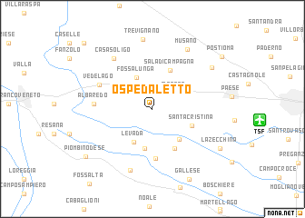 map of Ospedaletto