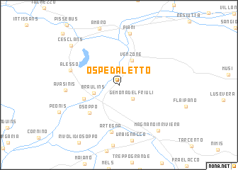 map of Ospedaletto