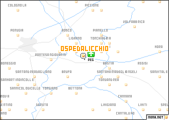 map of Ospedalicchio