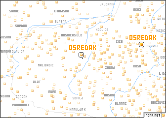 map of Osredak