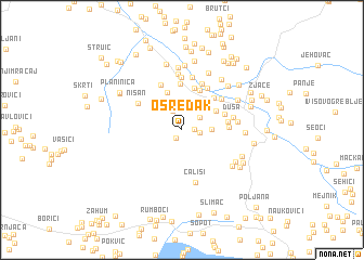 map of Osredak