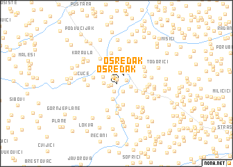 map of Osredak