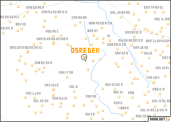 map of Osredek