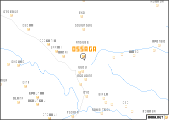 map of Ossaga