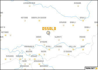 map of Ossala