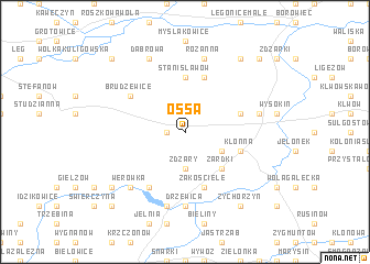 map of Ossa