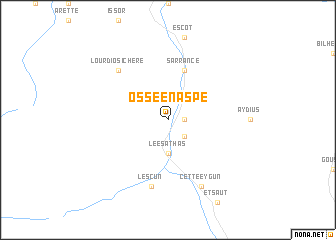 map of Osse-en-Aspe