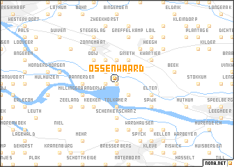 map of Ossenwaard