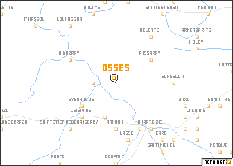 map of Ossès