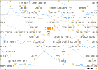 map of Ossé