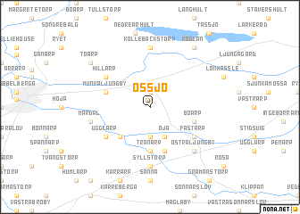 map of Össjö