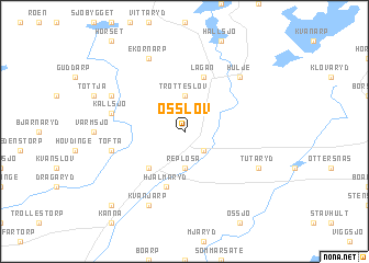 map of Össlöv