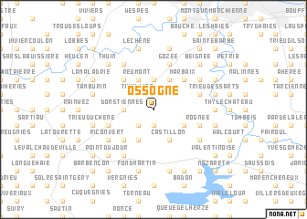 map of Ossogne