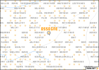 map of Ossogne