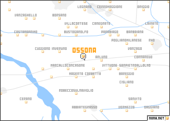 map of Ossona