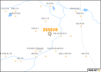 map of Ossova