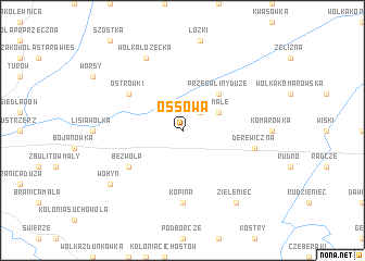 map of Ossowa