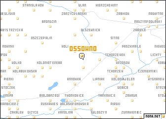 map of Ossówno