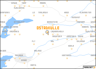 map of Östadkulle