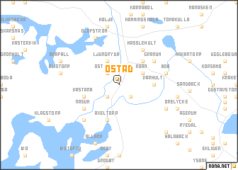 map of Östad