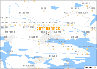 map of Östanbräck