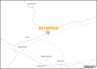 map of Ostaninka