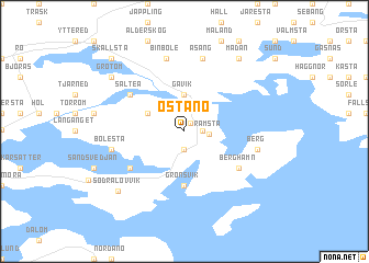 map of Östanö