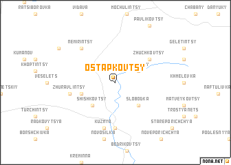 map of Ostapkovtsy