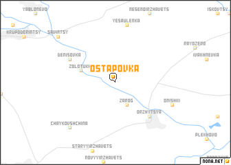 map of Ostapovka