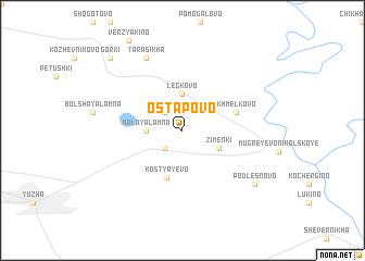 map of Ostapovo