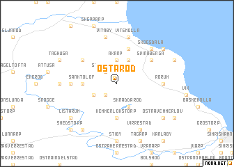 map of Östaröd