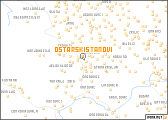 map of Oštarski Stanovi