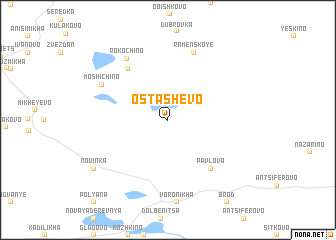 map of Ostashëvo