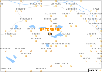 map of Ostashëvo