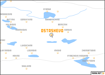 map of Ostashëvo