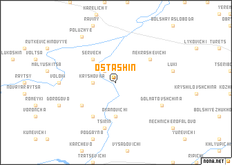 map of Ostashin