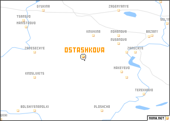 map of Ostashkova