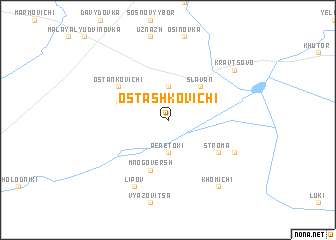 map of Ostashkovichi