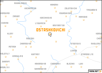 map of Ostashkovichi