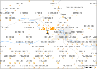 map of Ostašov