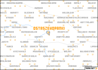 map of Ostaszewo Pańki