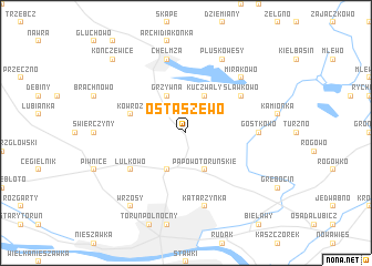 map of Ostaszewo